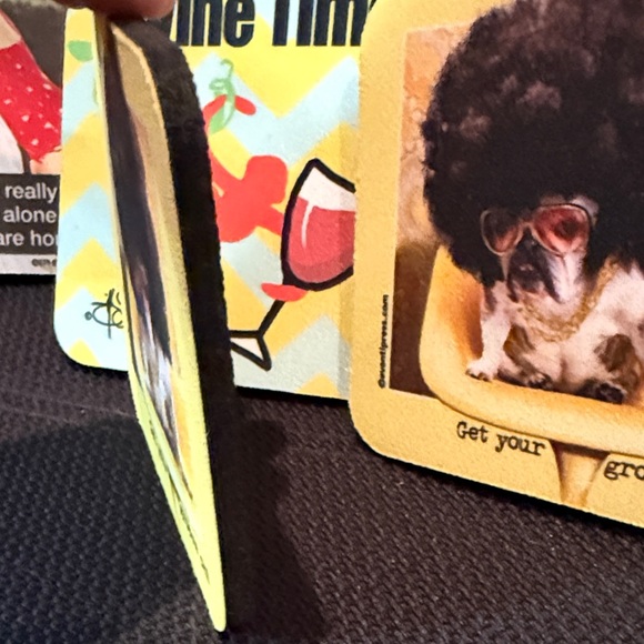 Colorful Coaster Set with Fun Designs, 22 Total - Picture 5 of 6